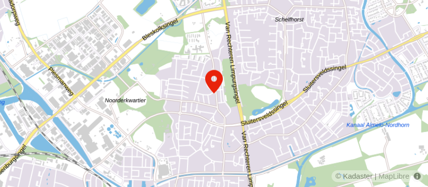 Locatie van Thoma Post Woningmakelaars Almelo