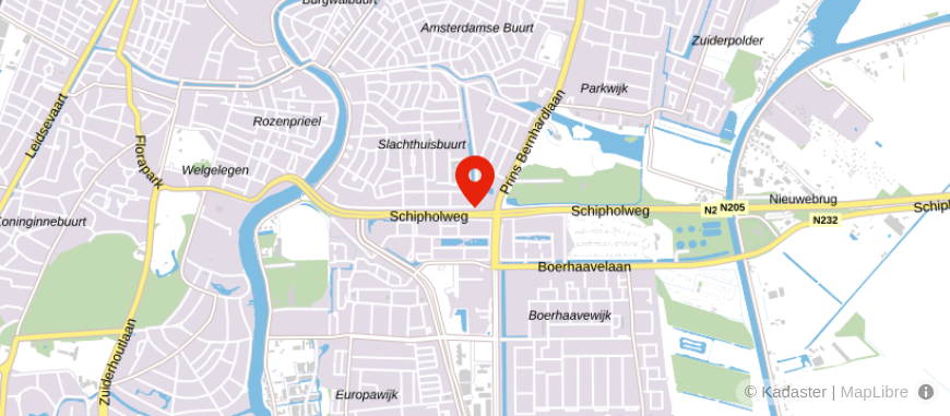 Locatie van VLIEG Financieel Advies Haarlem