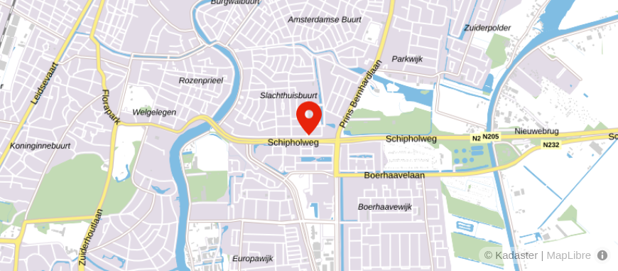Locatie van VLIEG Makelaars Haarlem