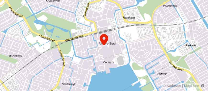 Locatie van Rabobank Almere (Grote Markt)
