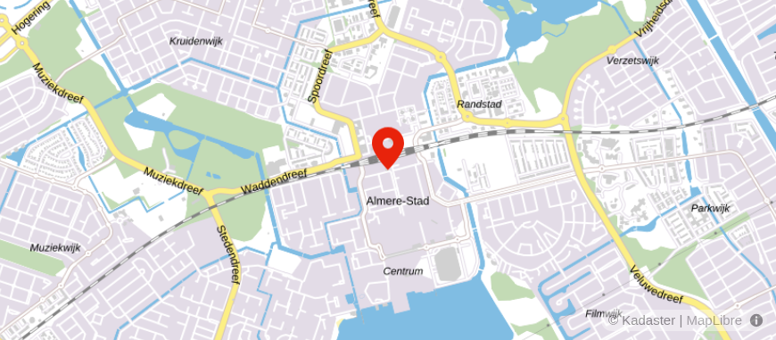 Locatie van De Hypotheker Almere-Stad