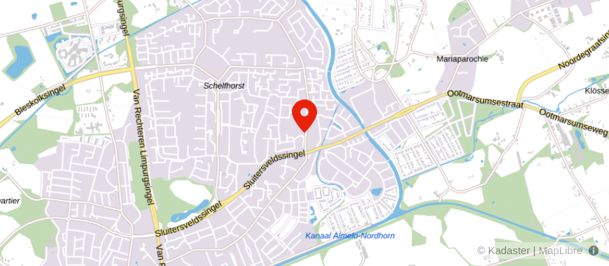 Locatie van Univé Oost Almelo