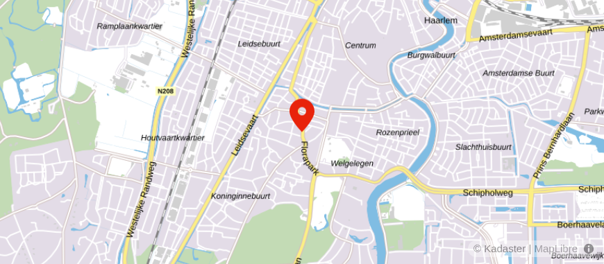 Locatie van Fidus Haarlem