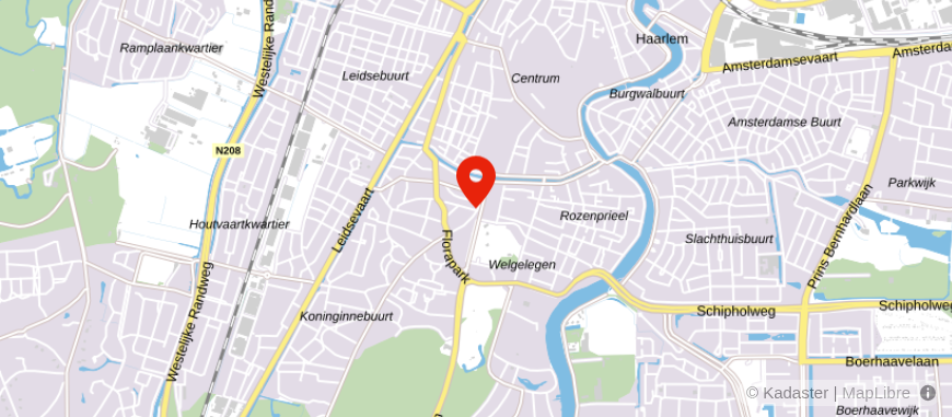 Locatie van Univé Noord-Holland Haarlem