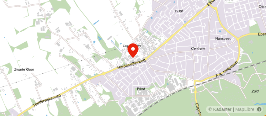 Locatie van De Hypotheker Nunspeet