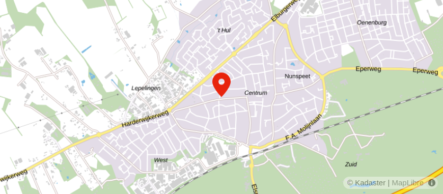 Locatie van De Hypotheekshop Nunspeet