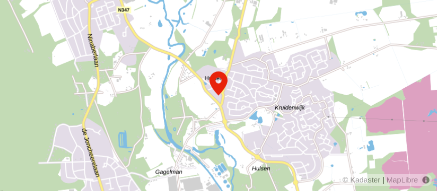Locatie van H.J. Fraterman Beheer