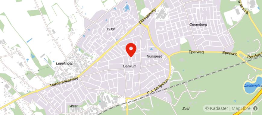 Locatie van Van den Berg Accountants en Belastingadviseurs