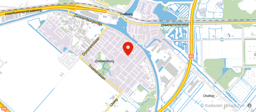 Locatie van Koster & De Waart