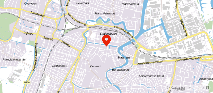 Locatie van Viisi Haarlem
