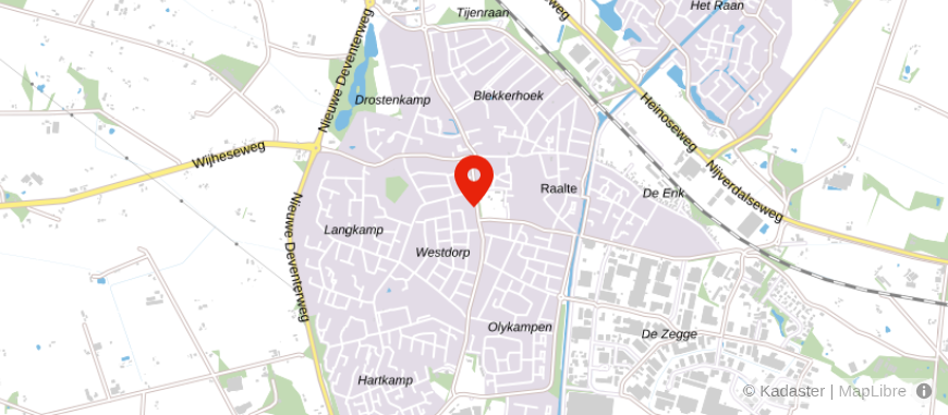 Locatie van Finovion Raalte