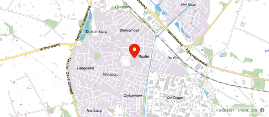 Locatie van ASN Bank Raalte
