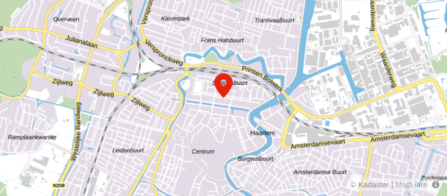 Locatie van Uitvaartcentrum Haarlem