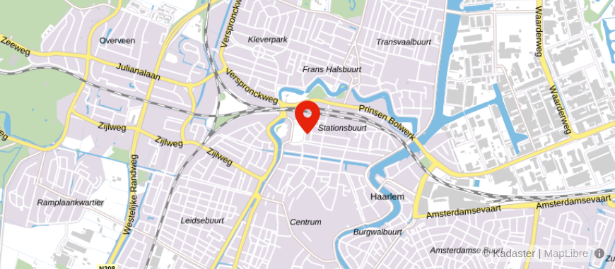 Locatie van SAA Boogaard Haarlem