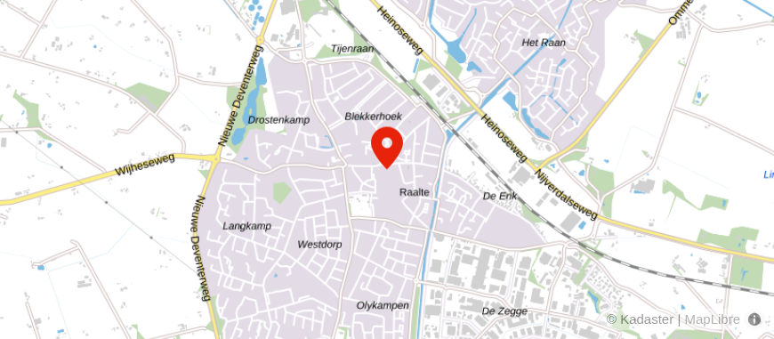 Locatie van Hannink Makelaars