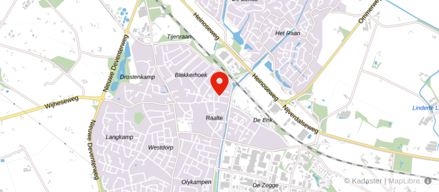 Locatie van De Hypotheker Raalte
