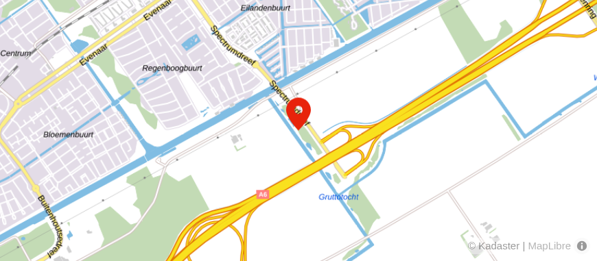 Locatie van De Hypotheekshop Almere