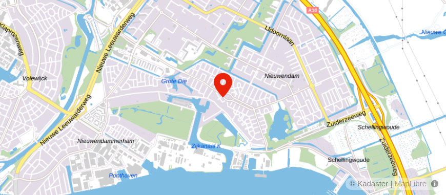 Locatie van De Hypotheekshop Amsterdam Noord