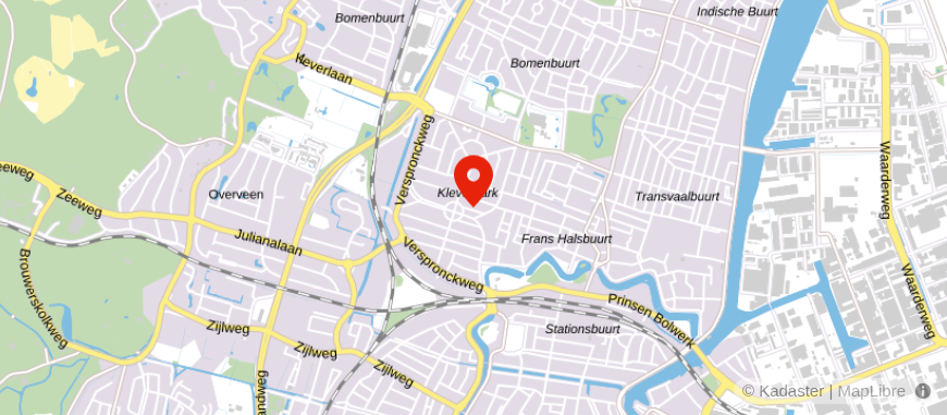 Locatie van De Haan & Hilbers Notarissen