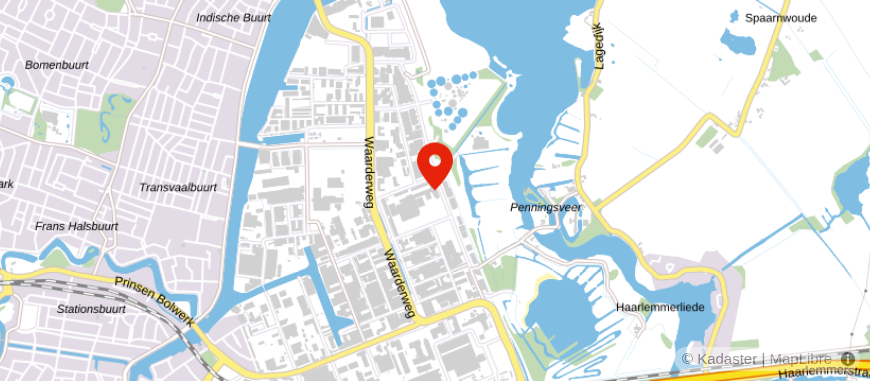 Locatie van Eigen Huis Hypotheekadvies Haarlem