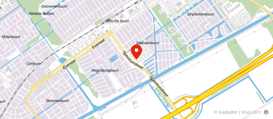 Locatie van Hoekstra en van Eck Almere