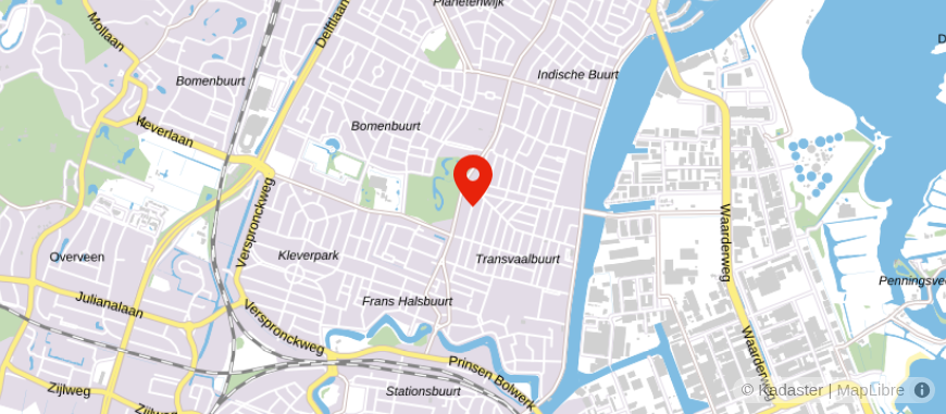 Locatie van ASN Bank Haarlem Noord