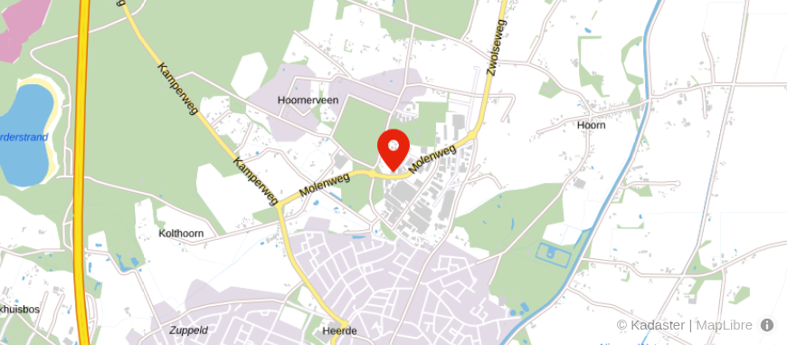 Locatie van Lensink & Van den Hoorn B.V.