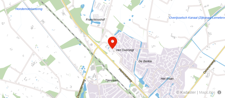 Locatie van Finenzo Hypotheken Raalte