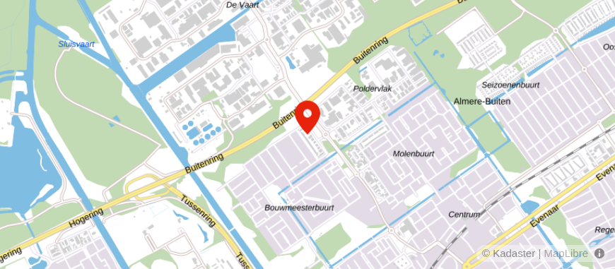 Locatie van Hoogwoud & Van Haga administratie en belasting