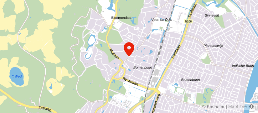 Locatie van Puur Makelaars Bloemendaal