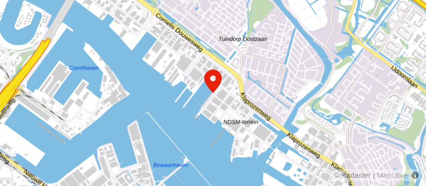 Locatie van Viisi Amsterdam Noord