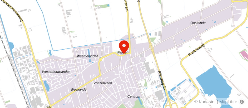 Locatie van Bloemendal Assurantiën Vriezenveen