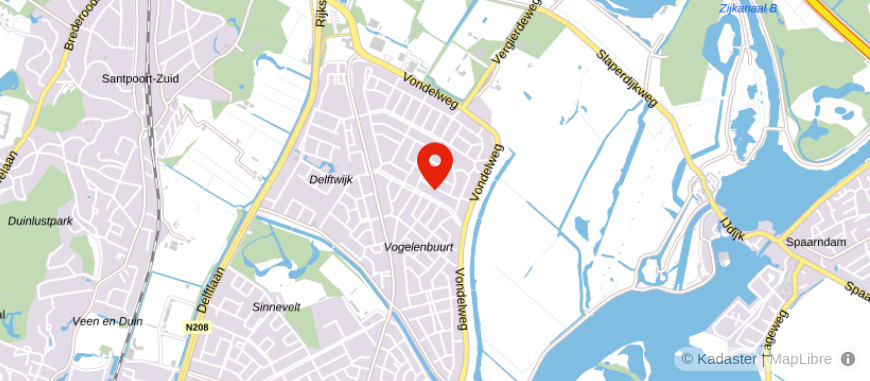 Locatie van Vixx Haarlem