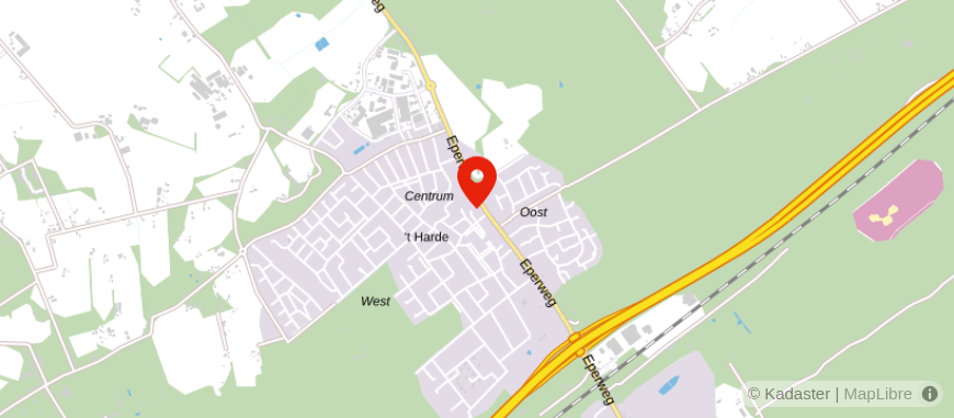 Locatie van Huiskamer Hypotheken Elburg-'t Harde