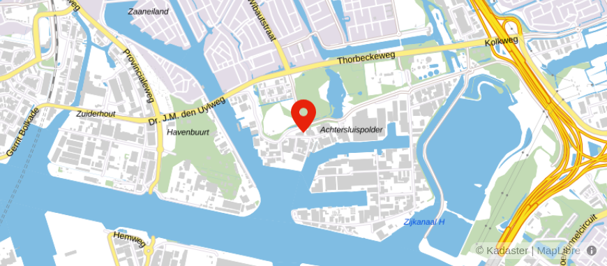 Locatie van Pensioendesk Zaanstad
