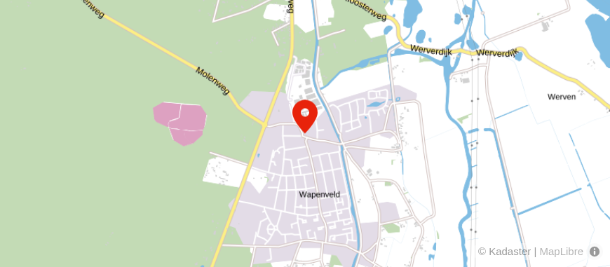 Locatie van AA&F Wapenveld