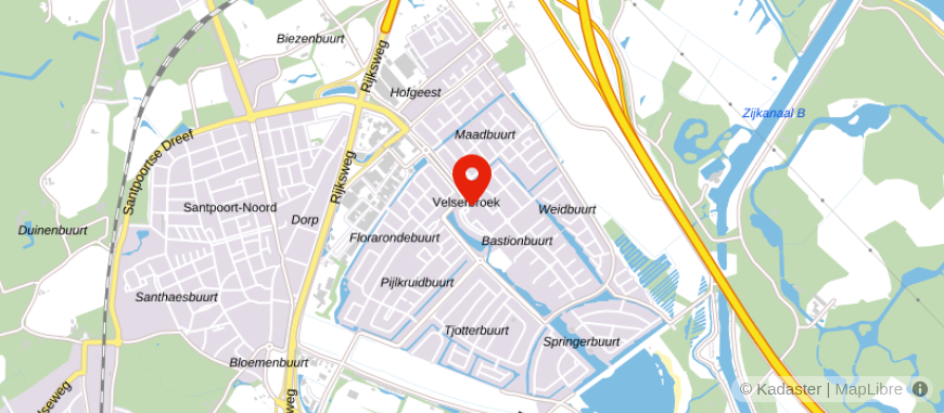 Locatie van De Hypotheker Velserbroek