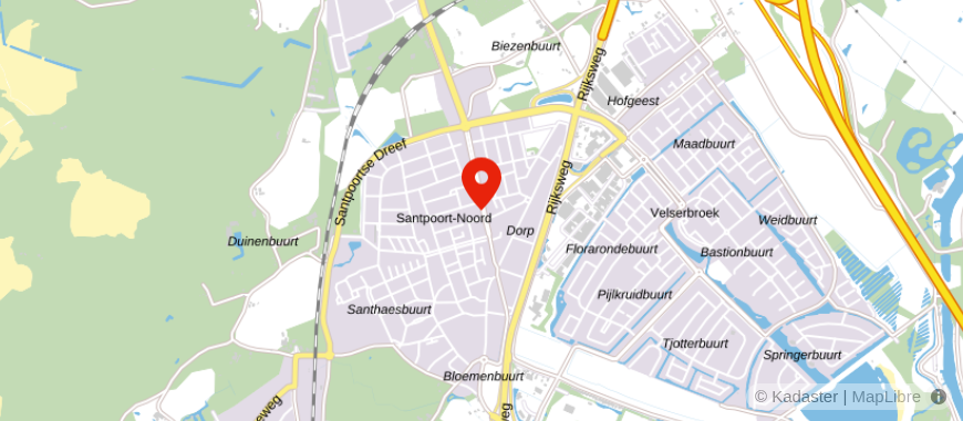 Locatie van Carter Administratie & Fiscaal Advies