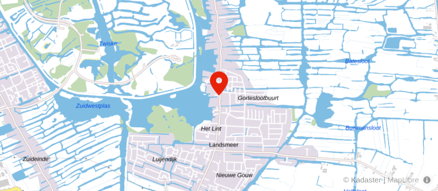 Locatie van Uitvaartverzorging De Vries