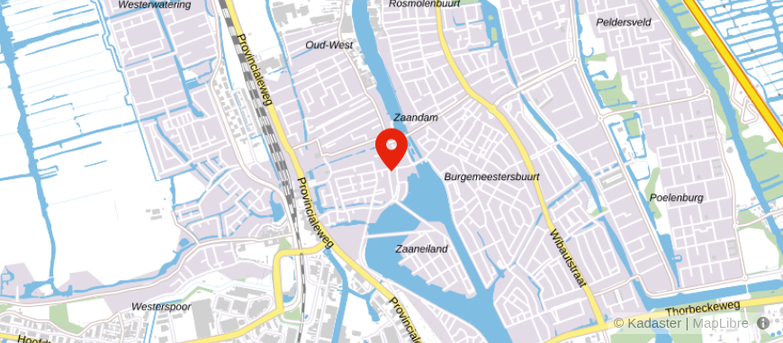 Locatie van De Taxatheek Zaanstad