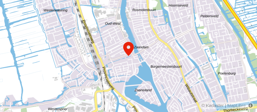 Locatie van ASN Bank Zaandam