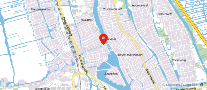 Locatie van ING Bank Zaandam