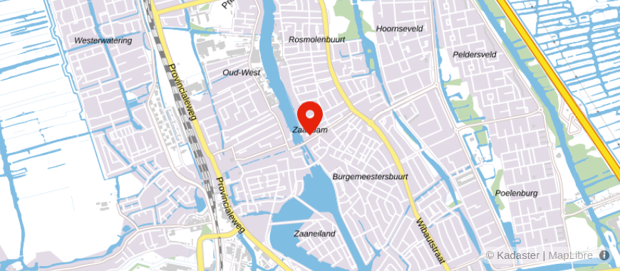 Locatie van TopZeker Zaandam