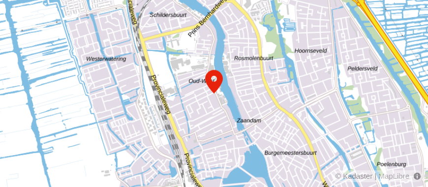 Locatie van VLIEG Makelaars Zaanstad