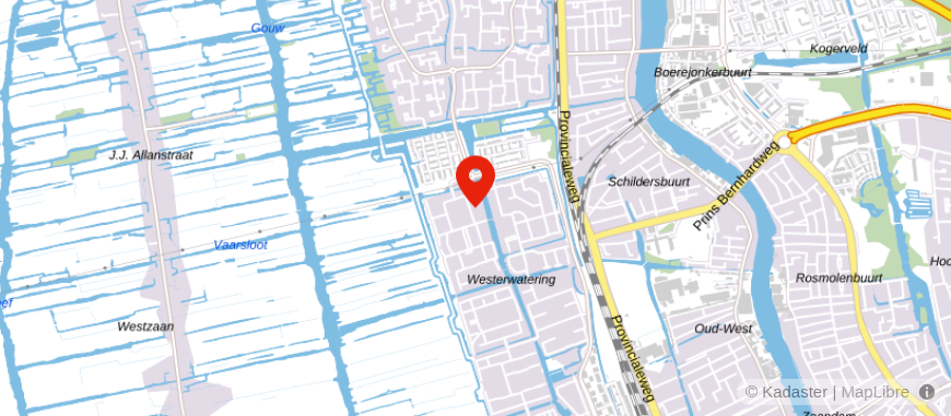Locatie van Van der Wees Assurantiën