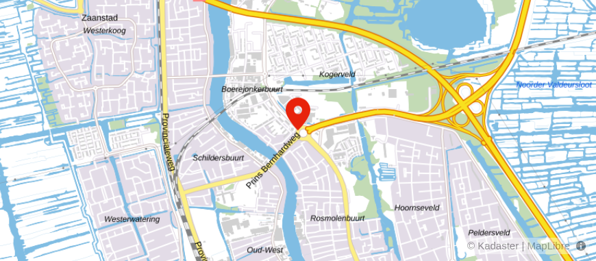 Locatie van De Hypotheker Zaandam