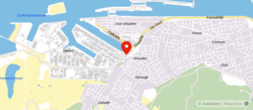 Locatie van Elan Notarissen IJmuiden