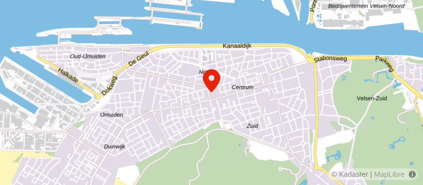 Locatie van Brantjes Makelaars Velsen