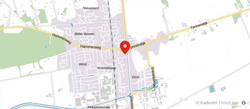 Locatie van HypotheekNet Vroomshoop