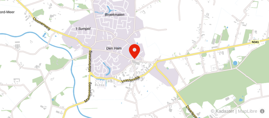 Locatie van Bloemendal Assurantiën Den Ham